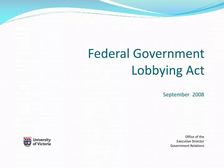 federal government lobbying act