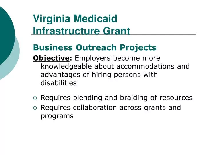 virginia medicaid infrastructure grant