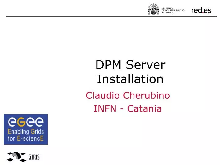 dpm server installation