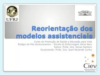 reorienta o dos modelos assistenciais
