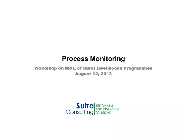 process monitoring