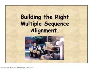 Building the Right Multiple Sequence Alignment.