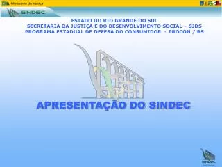 apresenta o do sindec