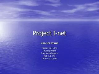 project i net