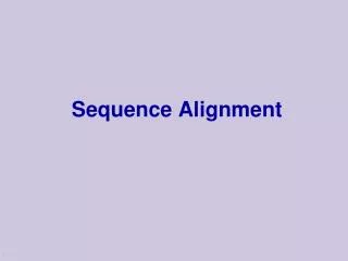 Sequence Alignment