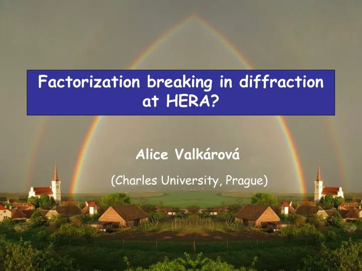 factorization breaking in diffraction at hera