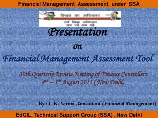Presentation on Financial Management Assessment Tool