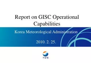 Korea Meteorological Administration 2010. 2. 25.