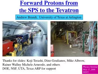 Forward Protons from the SPS to the Tevatron