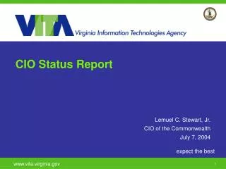 CIO Status Report