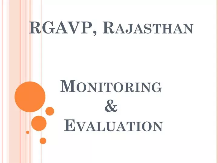 rgavp rajasthan monitoring evaluation