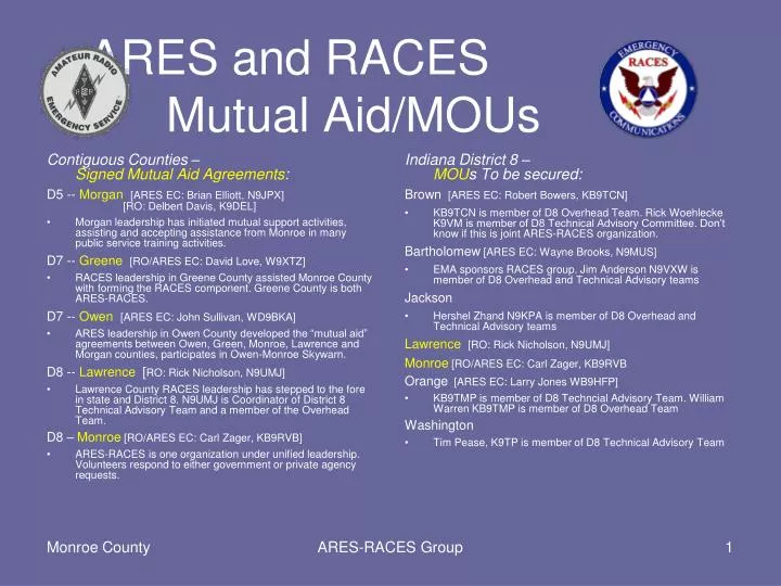 ares and races mutual aid mou s