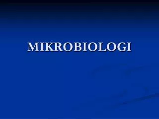 mikrobiologi
