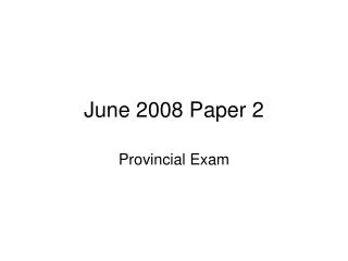 June 2008 Paper 2
