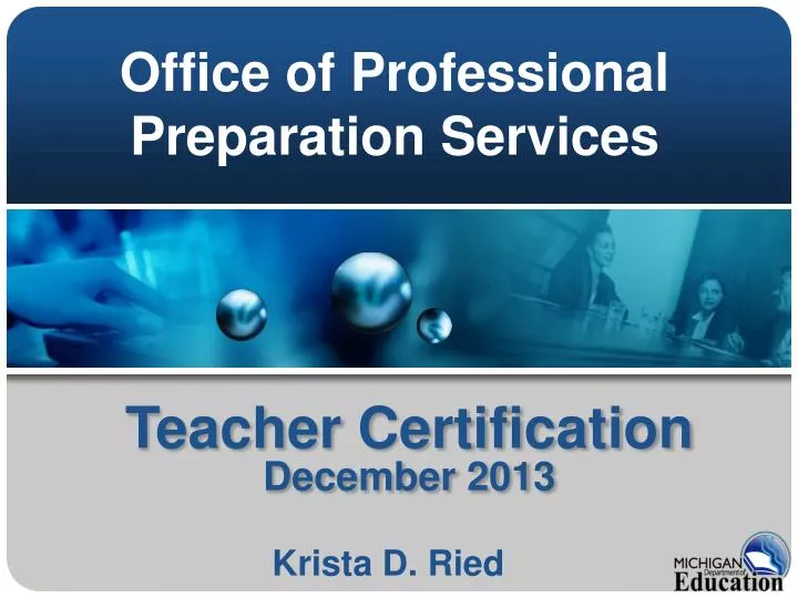 office of professional preparation services