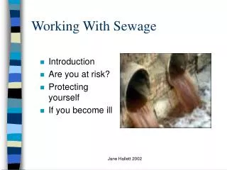 Working With Sewage