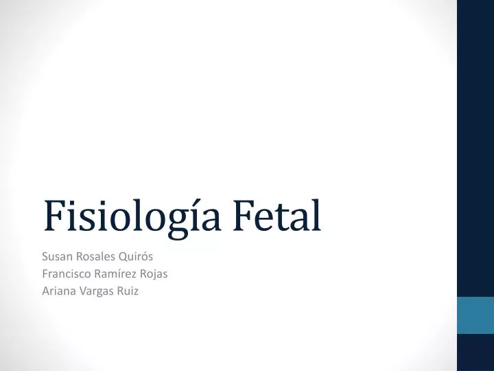 fisiolog a fetal