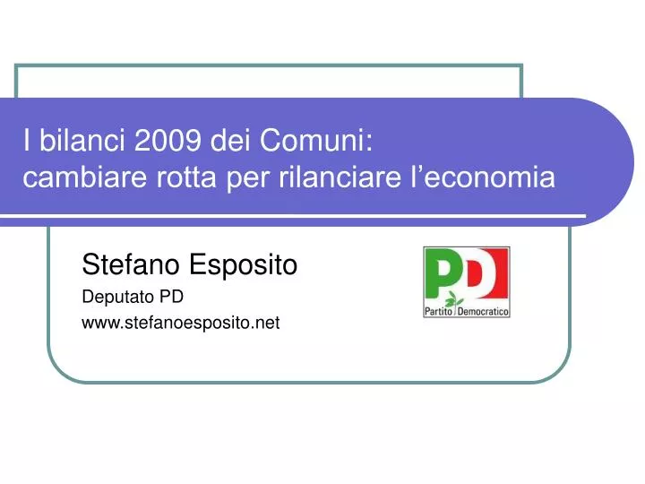 stefano esposito deputato pd www stefanoesposito net