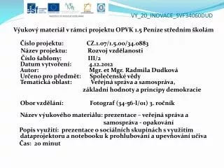 vy 20 inovace svf34060dud