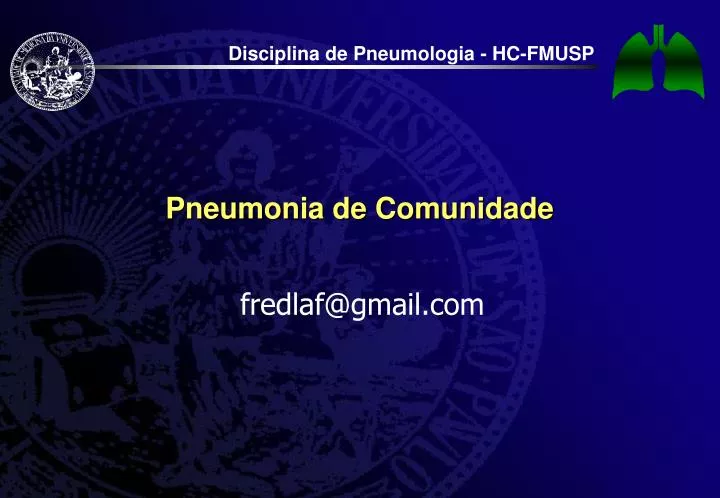 pneumonia de comunidade