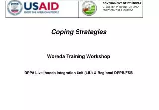 Coping Strategies Woreda Training Workshop