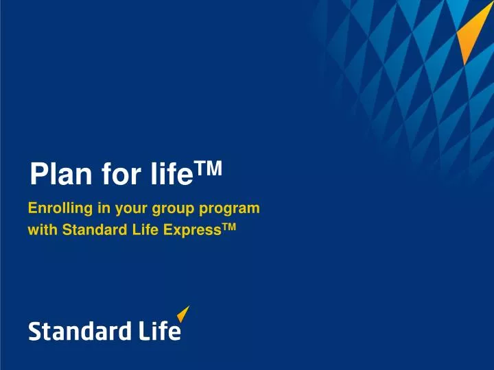 enrolling in your group program with standard life express tm