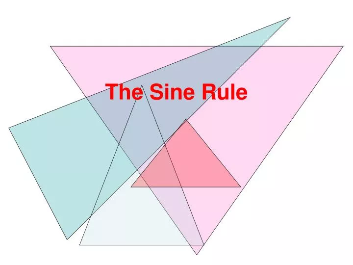 the sine rule