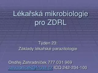 l ka sk mikrobiologie pro zdrl