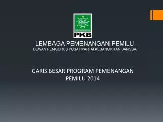 PPT - Manajemen Strategi Pemenangan Pemilu PowerPoint Presentation ...