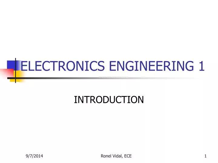 electronics engineering 1