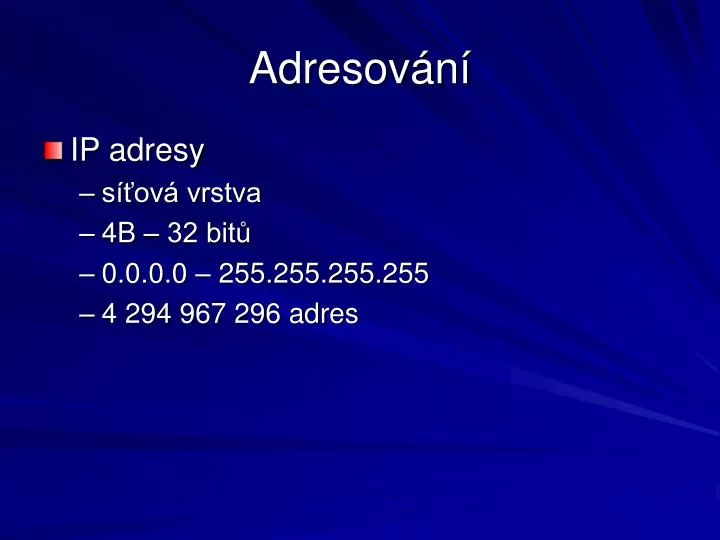 adresov n