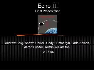 Echo ??? Final Presentation