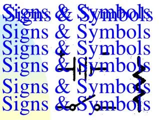 Signs &amp; Symbols