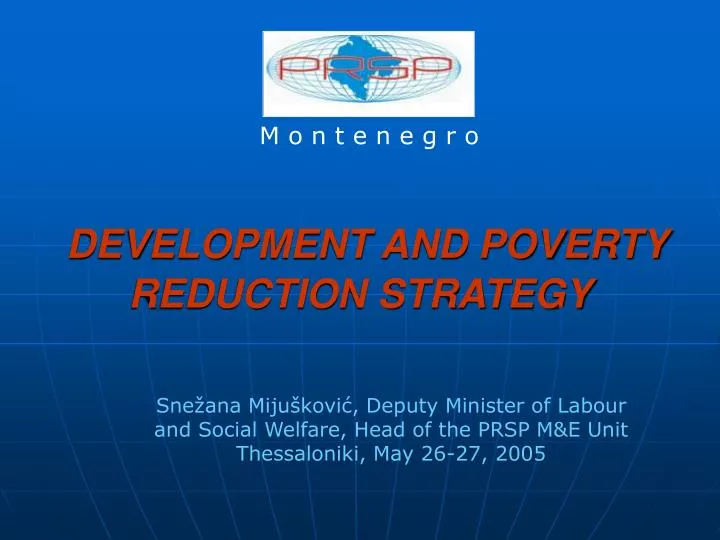 development and poverty reduction strategy