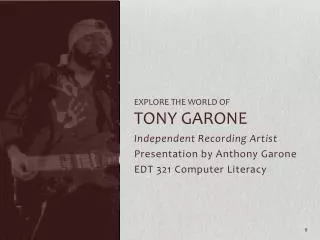 Explore the world of Tony Garone