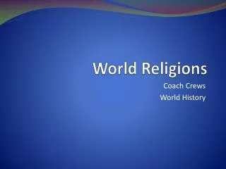 World Religions