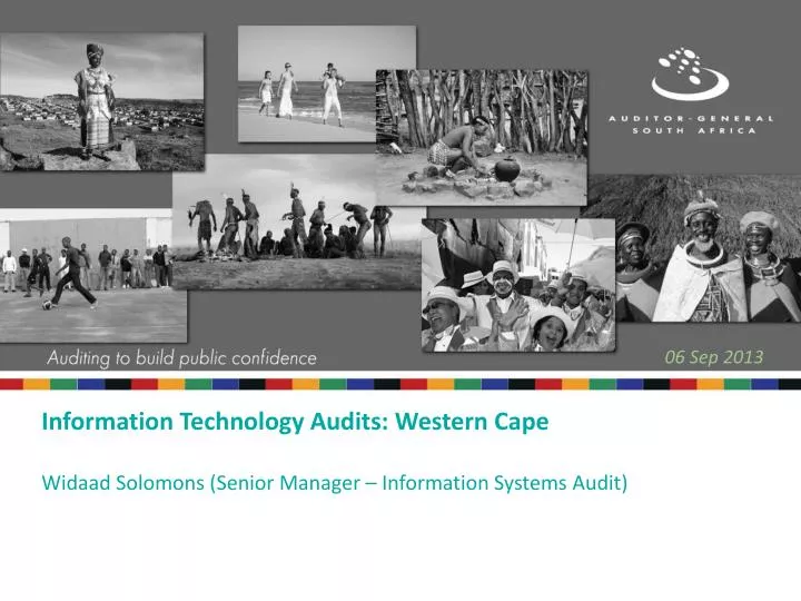 information technology audits western cape widaad solomons senior manager information systems audit