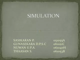 SIMULATION