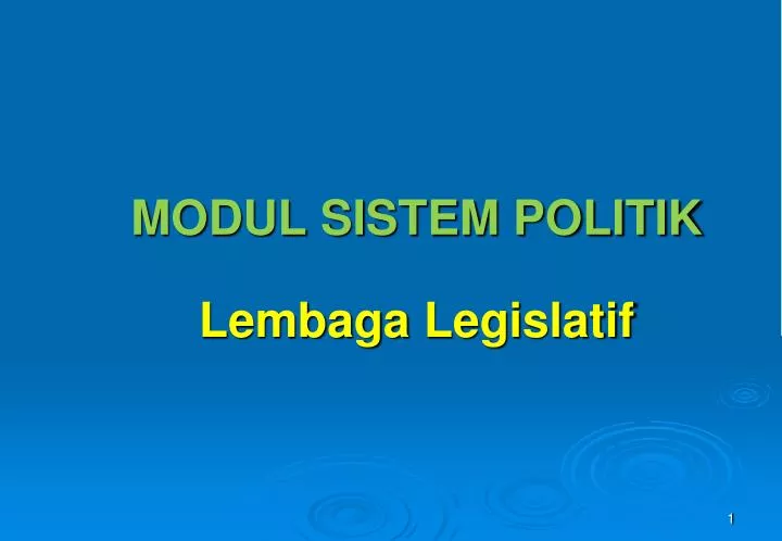 modul sistem politik