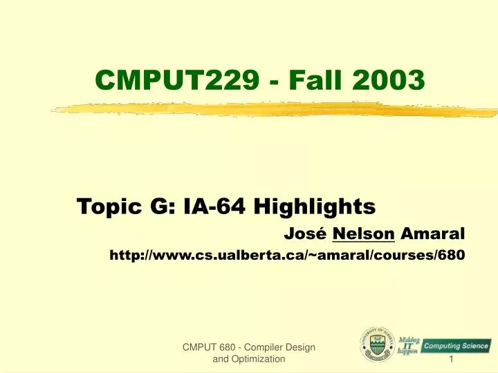 cmput229 fall 2003