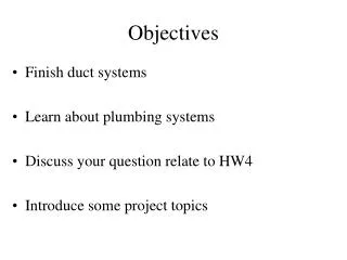 Objectives