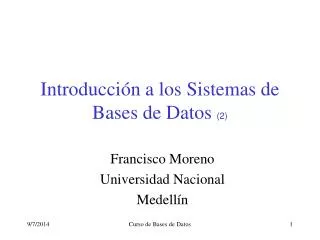 introducci n a los sistemas de bases de datos 2