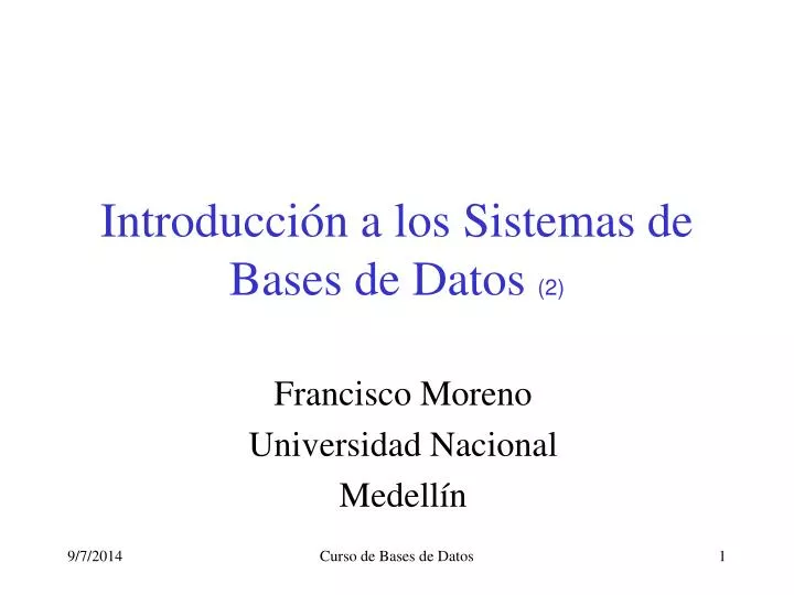 introducci n a los sistemas de bases de datos 2