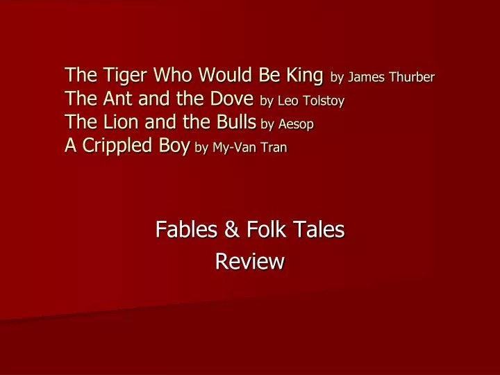 fables folk tales review