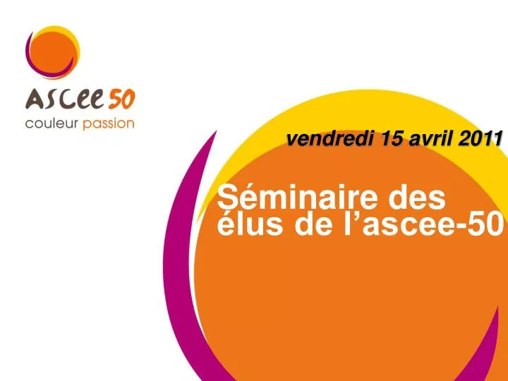 s minaire des lus de l ascee 50