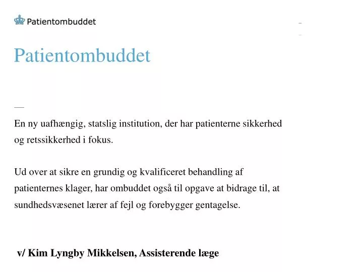 patientombuddet