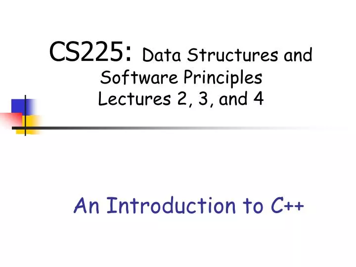 an introduction to c