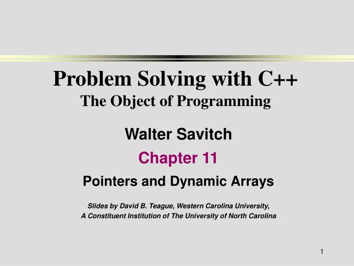 problem solving with c the object of programming