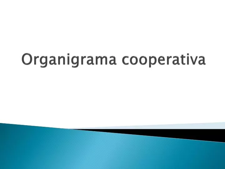 organigrama cooperativa