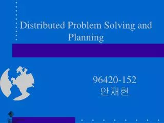 Distributed Problem Solving and Planning